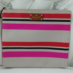 Kate Spade Canvas Envelope Clutch or iPad Case
